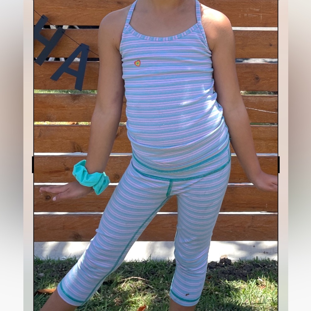 Ivivva Lululemon Tank Top and Leggings Set
